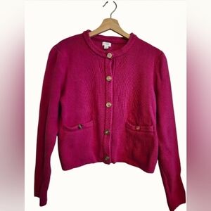 J. Crew Factory Pink Lady Jacket Style Cardigan-M